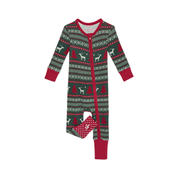 Posh Peanut Holiday Fair Isle Convertible One Piece